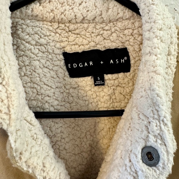 Women's Tan Sherpa Jacket - Picture 2 of 3